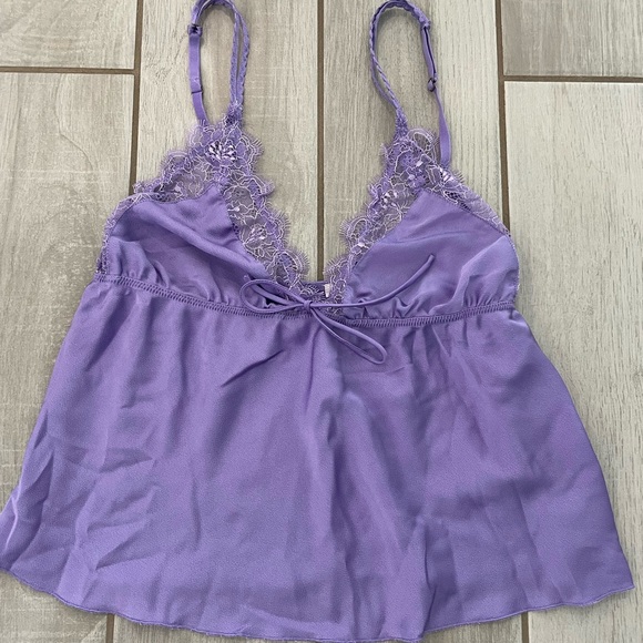 Love Stories Lavender Lace Camisole size large - Picture 1 of 5